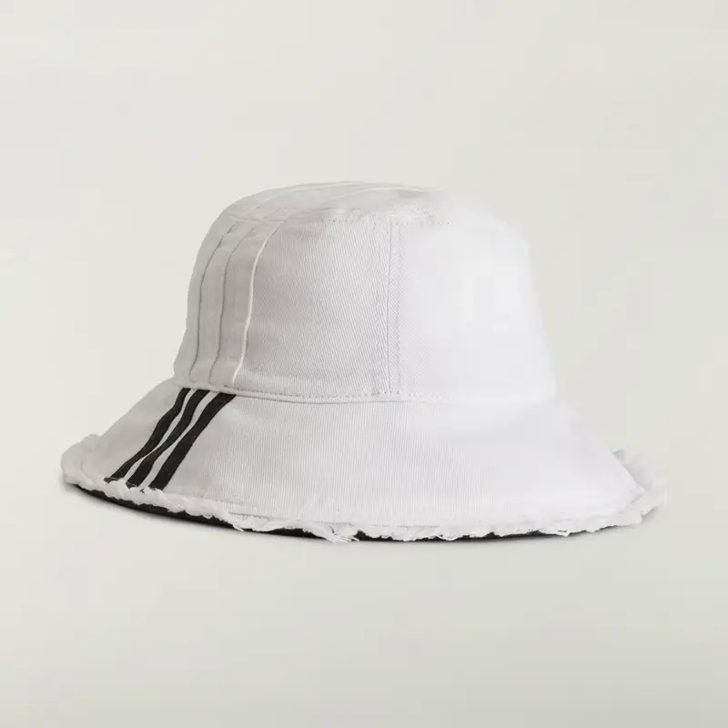 CAPPELLO A SECCHIELLO A STRISCE Y-3 Off White miniatura 2