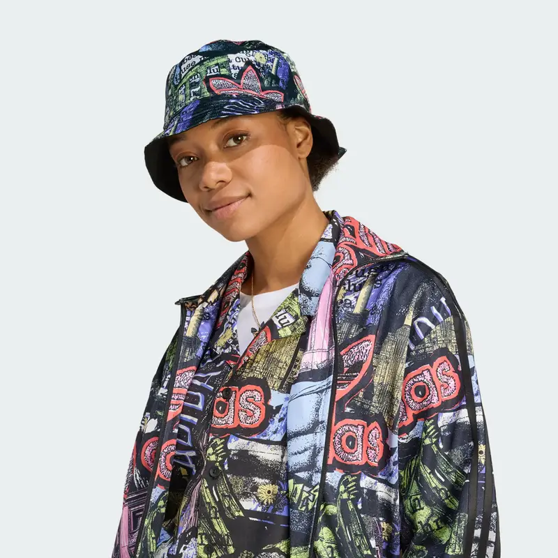 Cappello a secchiello adidas x Jeremy Scott Multicolor miniatura 2