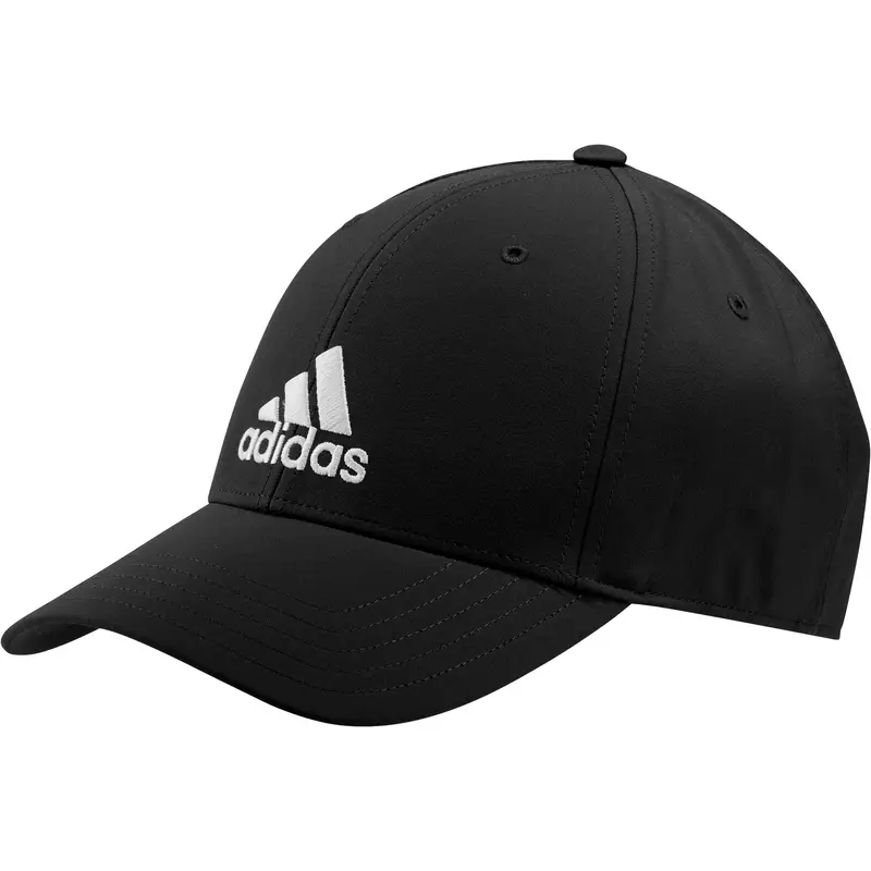 Cappello da baseball leggero ricamato adidas Noir