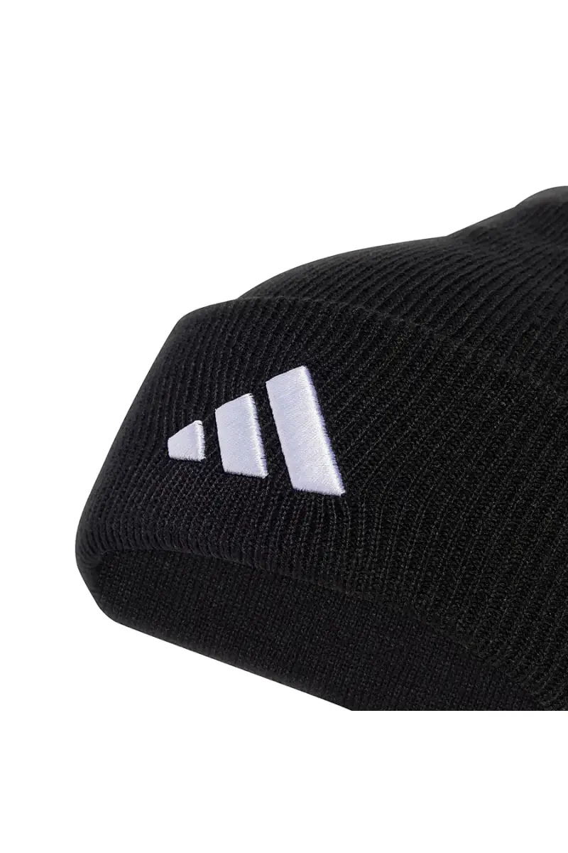 Cappello nero in maglia con logo ricamato Adidas NEW LOG BEA CUF [NERO] miniatura 2