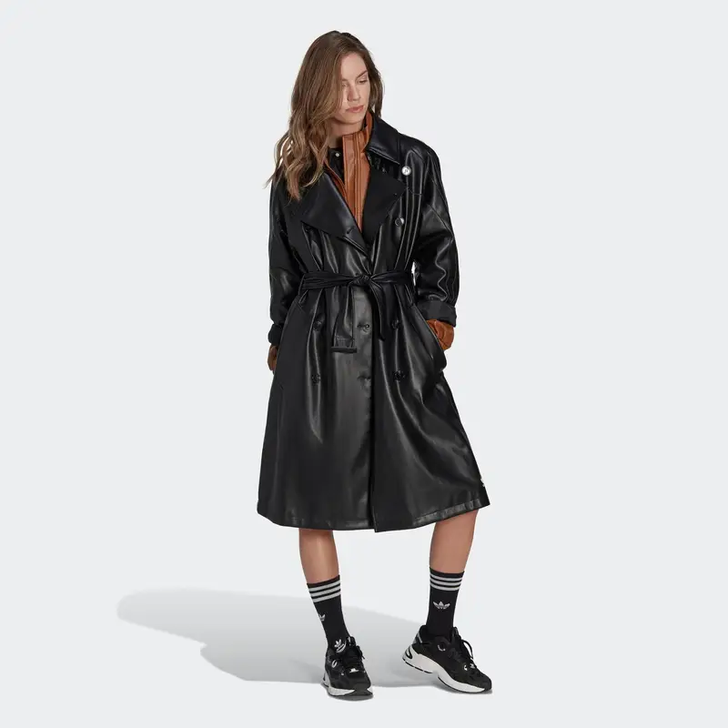 Adidas Trench Donna Nero 4168396 miniatura 4