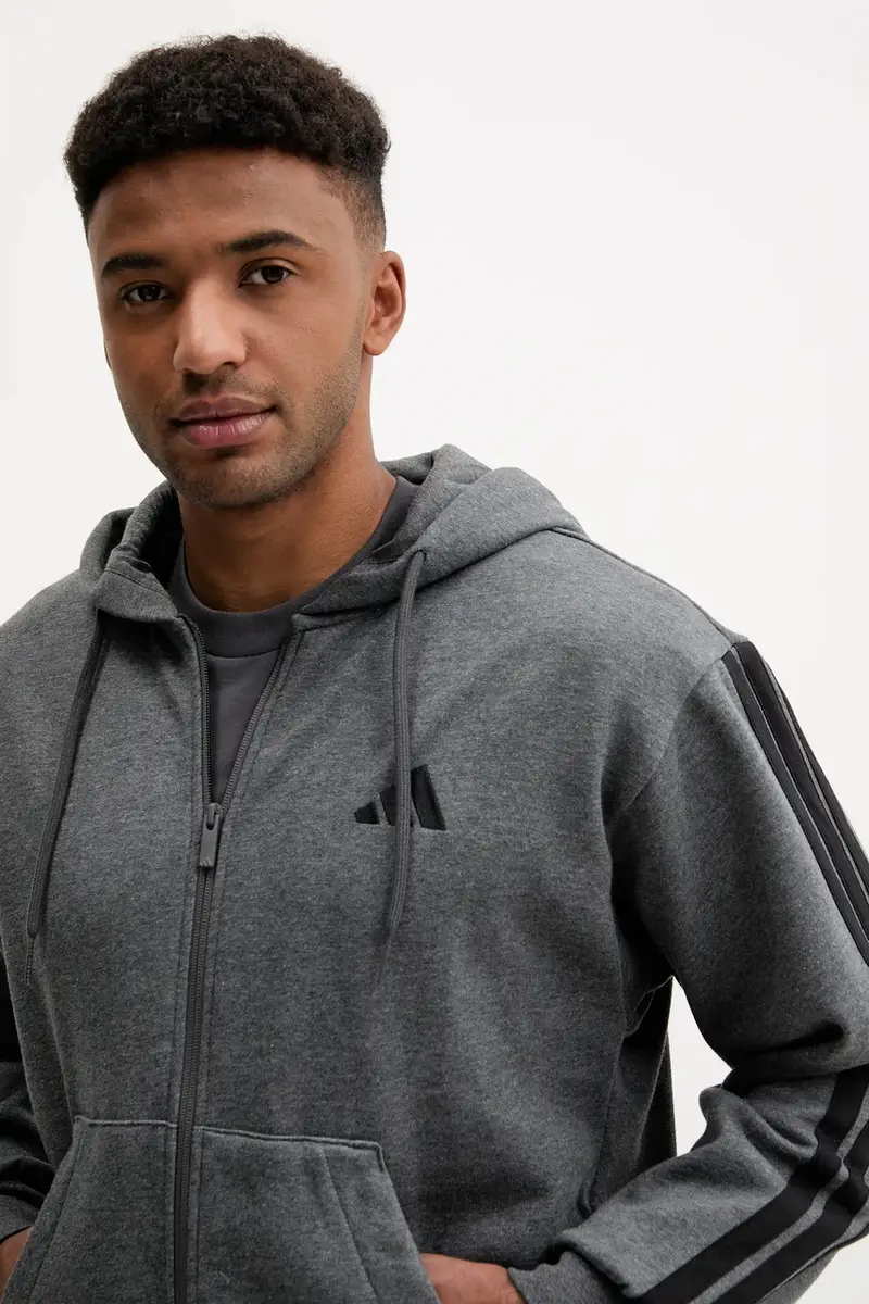 Adidas Cardigan Uomo Grigio 3610156 miniatura 4