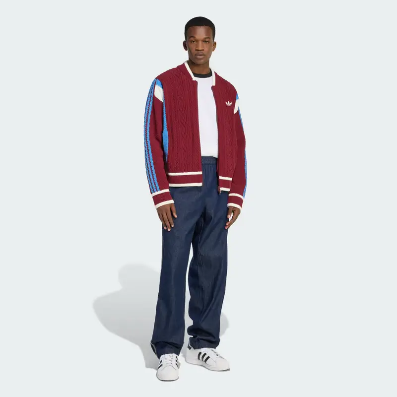 Adidas Cardigan Bordeaux 3140851 miniatura 3
