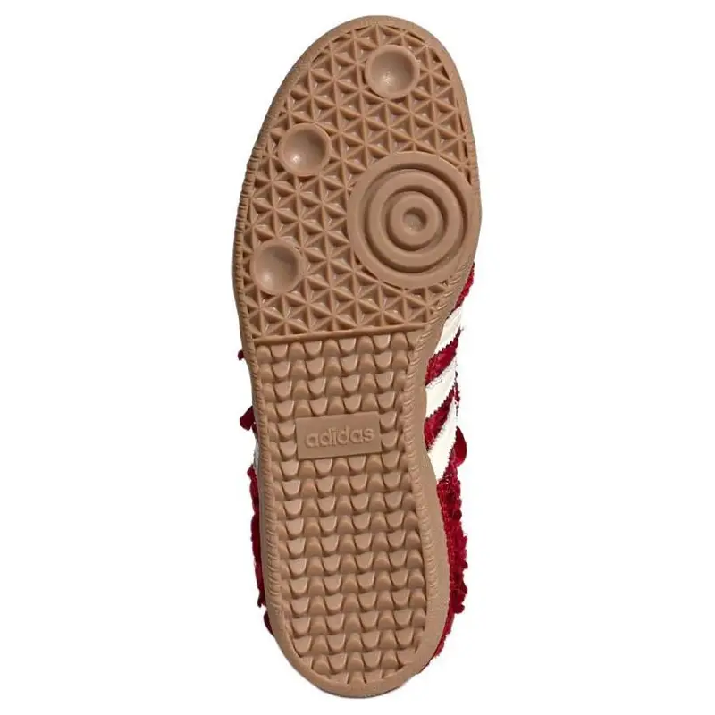 Caroline Hu x adidas Samba OG Pacchetto Raso - Rosso Potere Sneakers Unisex Bianco Crema Rosso Ombra JP9281 38⅔ miniatura 3