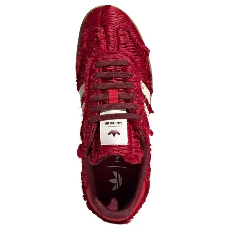 Caroline Hu x adidas Samba OG Pacchetto Raso - Rosso Potere Sneakers Unisex Bianco Crema Rosso Ombra JP9281 42 miniatura 2