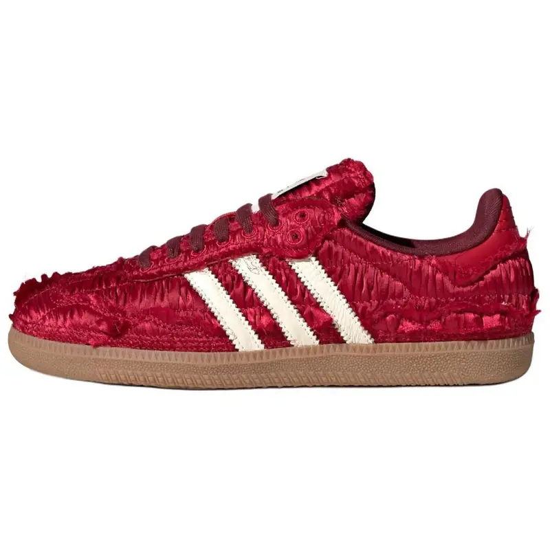 Caroline Hu x adidas Samba OG Pacchetto Raso - Rosso Potere Sneakers Unisex Bianco Crema Rosso Ombra JP9281 42
