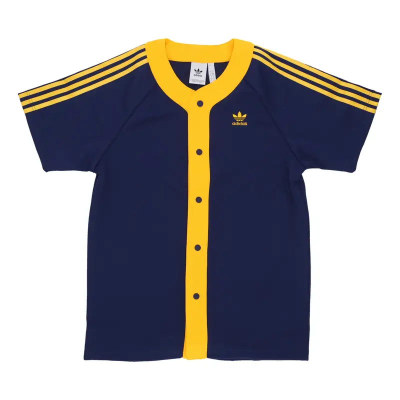 Casacca Bottoni Uomo Cl+ Ss Basketball Shirt Dark Blue/crew Yellow
