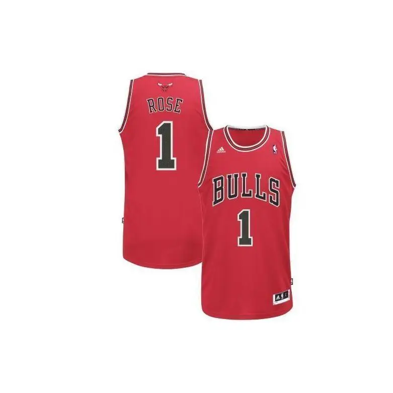 Chicago Bulls Derrick Rose No 1 Maglia Uomo Maglia Rossa K91062 XL