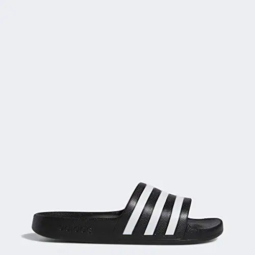 adidas - Ciabatte Adilette Aqua Slides da donna, Nucleo nero/bianco/nero, 44 EU