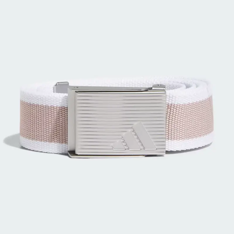 Cintura Reversible Striped Webbing White