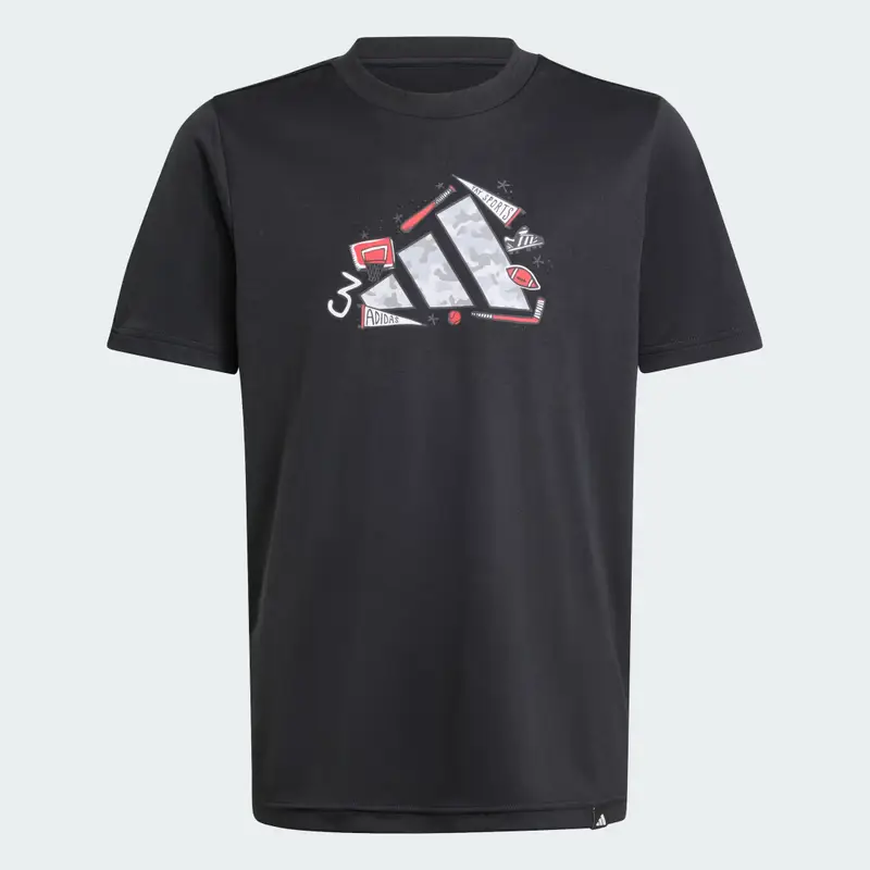 Adidas T-shirt Bambino Nero 4010439 miniatura 3