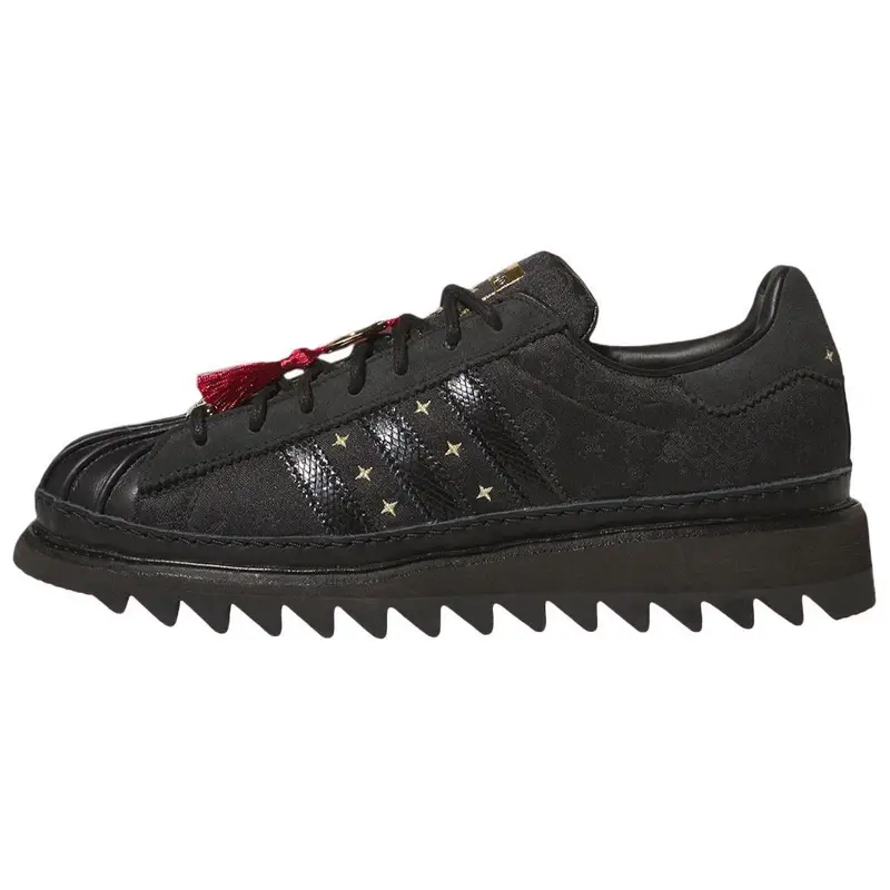 CLOT x adidas Superstar Capodanno Cinese Sneakers Unisex Nero Core-Black Carbonio JR5114 44⅔