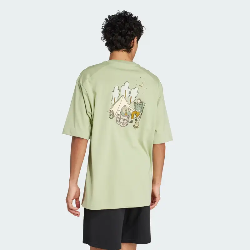 Codes Doodle Camp Graphic T-Shirt Magic Lime miniatura 2