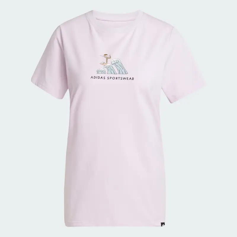 Adidas T-shirt Viola 3140302 miniatura 4