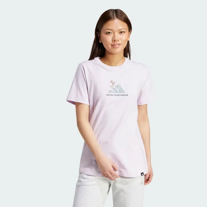 Adidas T-shirt Viola 3140302