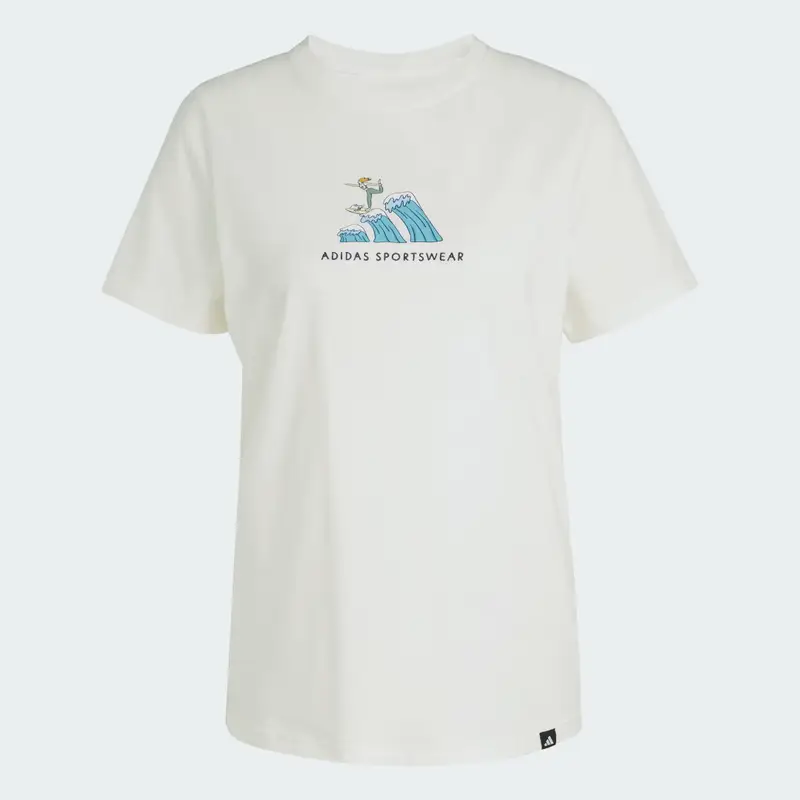 Adidas T-shirt Bianco 3140532 miniatura 4