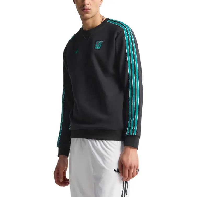 Collaborazione Adidas Originals X Liverpool FC FW25 Icone da Terrazzo Pullover Girocollo Sportivo Manica Lunga Felpa Uomo JW5472 S miniatura 2