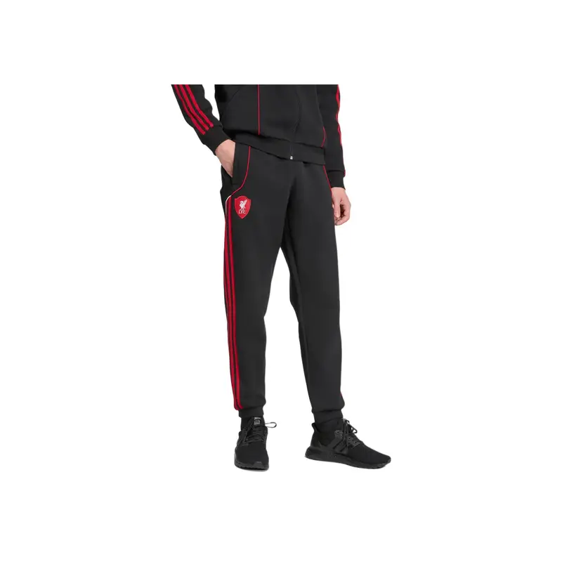 Collaborazione Adidas X Liverpool FC FW25 Pantalone Doppiomaglia Alla Moda Confortevole Morbido Delicato sulla Pelle Pantaloni Sportivi Lavorati a Maglia a Righe Pantaloni Uomo JW7900 M miniatura 4
