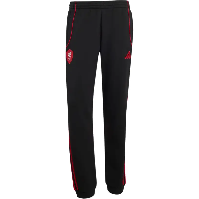Collaborazione Adidas X Liverpool FC FW25 Pantalone Doppiomaglia Alla Moda Confortevole Morbido Delicato sulla Pelle Pantaloni Sportivi Lavorati a Maglia a Righe Pantaloni Uomo JW7900 XL