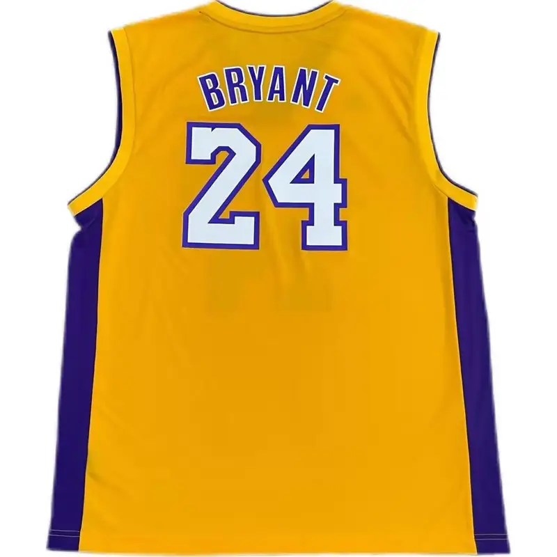 Collaborazione Adidas X NBA Los Angeles Lakers Kobe Bryant Comoda Maglia 24 Canotta da Basket Top Unisex Giallo U08874 2XL miniatura 2
