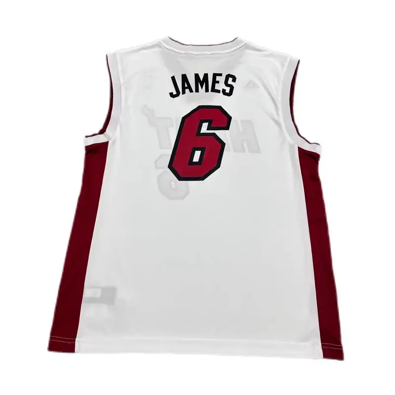 Collaborazione Adidas X NBA Miami Heat James Maglia da Basket Fashion Comoda Morbida Delicata sulla Pelle Maglia Unisex Bianco 7818A-331-AEB1382 M miniatura 2