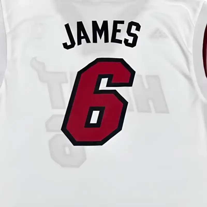Collaborazione Adidas X NBA Miami Heat James Maglia da Basket Fashion Comoda Morbida Delicata sulla Pelle Maglia Unisex Bianco 7818A-331-AEB1382 M miniatura 3