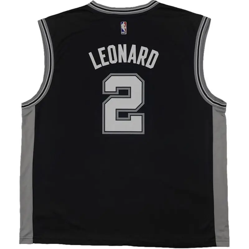 Adidas Maglia da Basket Uomo Nero San Antonio Spurs Kawhi Leonard miniatura 4