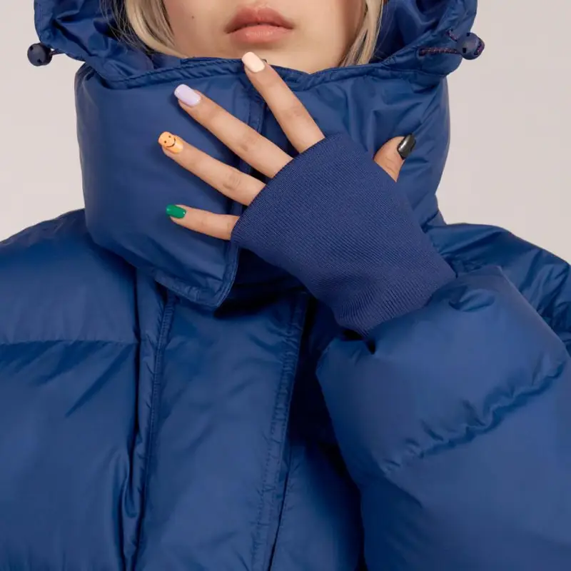 Adidas Cappotti Donna Blu 4098188 miniatura 5