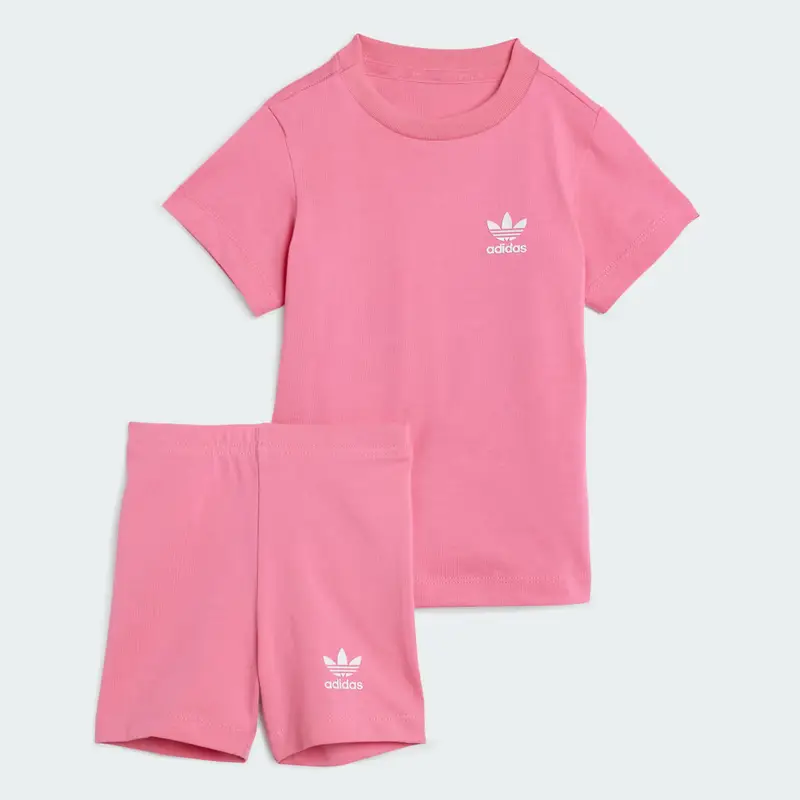 Completo Cycling Shorts and Tee Infant Pink Fusion