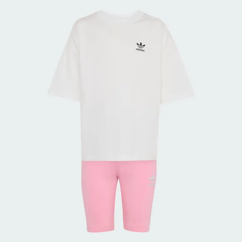 Completo Cycling Shorts and Tee Kids Light Pink miniatura 4
