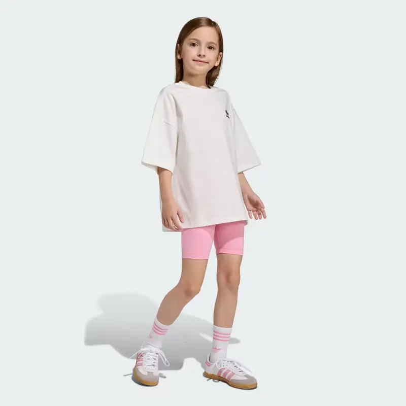 Completo Cycling Shorts and Tee Kids Light Pink