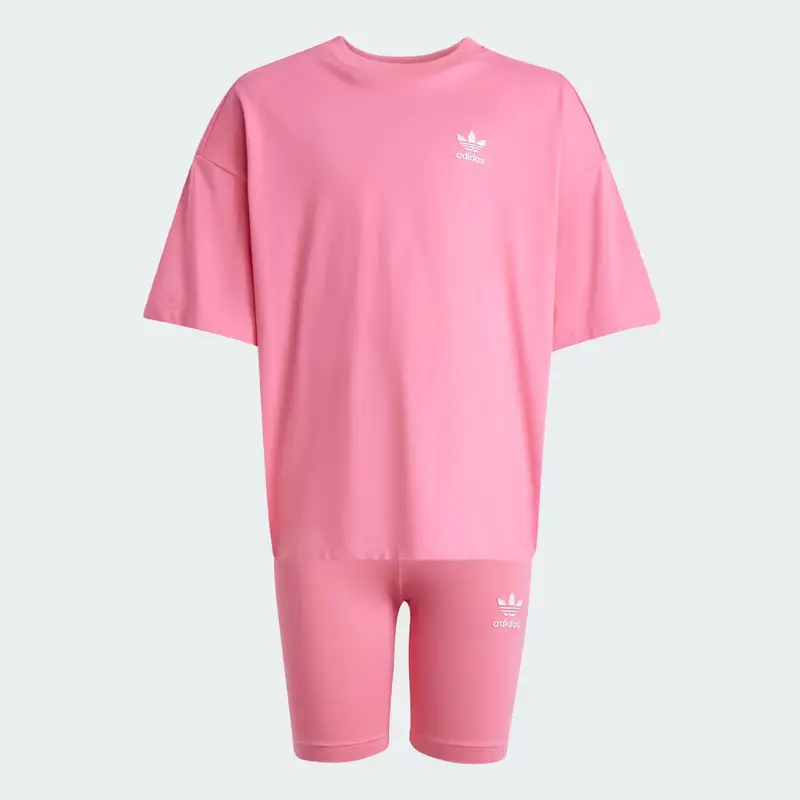 Completo Cycling Shorts and Tee Kids Pink Fusion miniatura 4