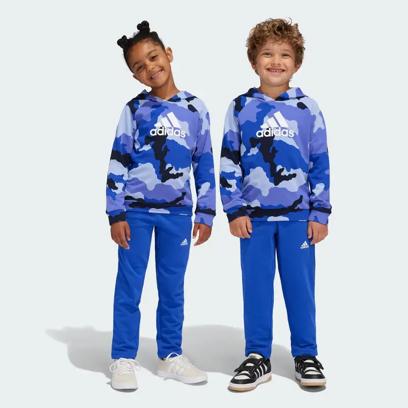 Completo Essentials Allover Print Hoodie Kids | Adidas Blu