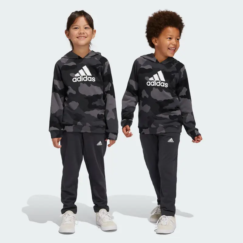Completo Essentials Allover Print Hoodie Kids | Adidas Grigio carbone