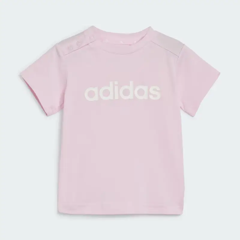 Completo Essentials Lineage Organic Cotton Tee and Shorts Clear Pink miniatura 2