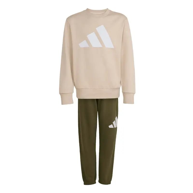 Completo felpa e pantaloni della tuta per bambini adidas Essentials Beige