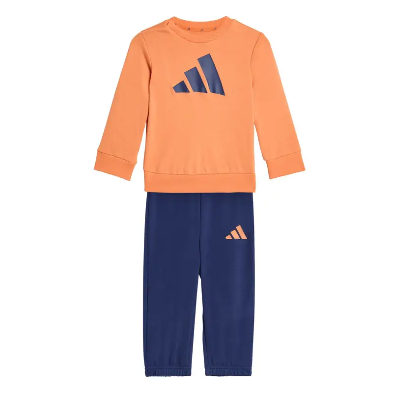 Completo felpa e pantaloni della tuta per bambini adidas Essentials Orange