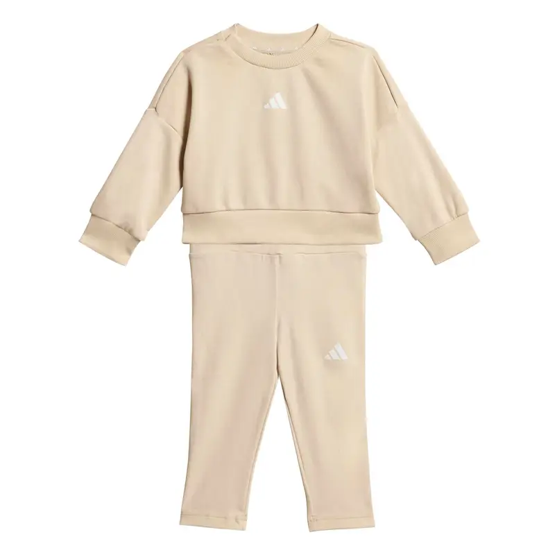 Completo felpa e pantaloni della tuta per bambini adidas Seasonals Beige