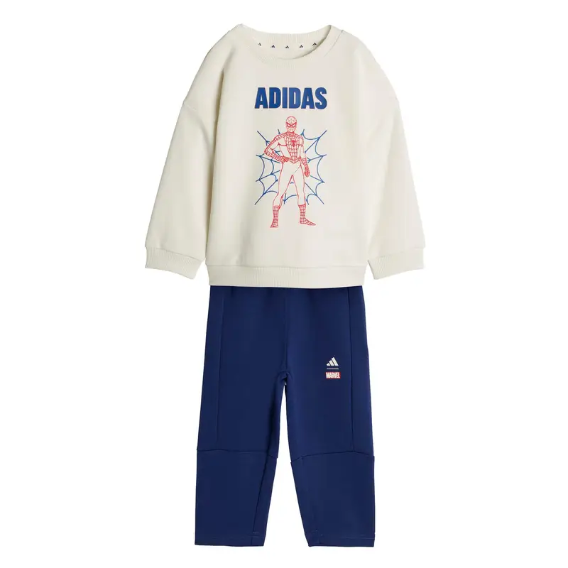Completo felpa e pantaloni per neonato adidas Marvel Spider-Man Blanc