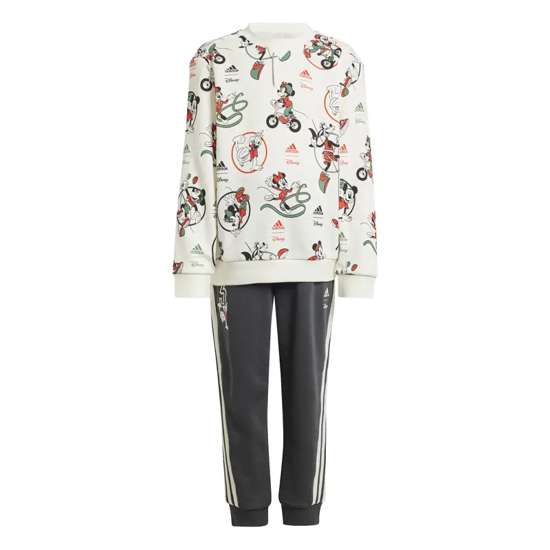 Completo felpa e Pantaloni sportivi per bambini adidas Disney Mickey Mouse Blanc