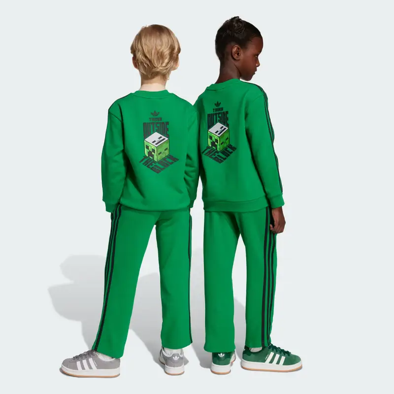 Completo kids adidas Originals X Minecraft Green miniatura 2