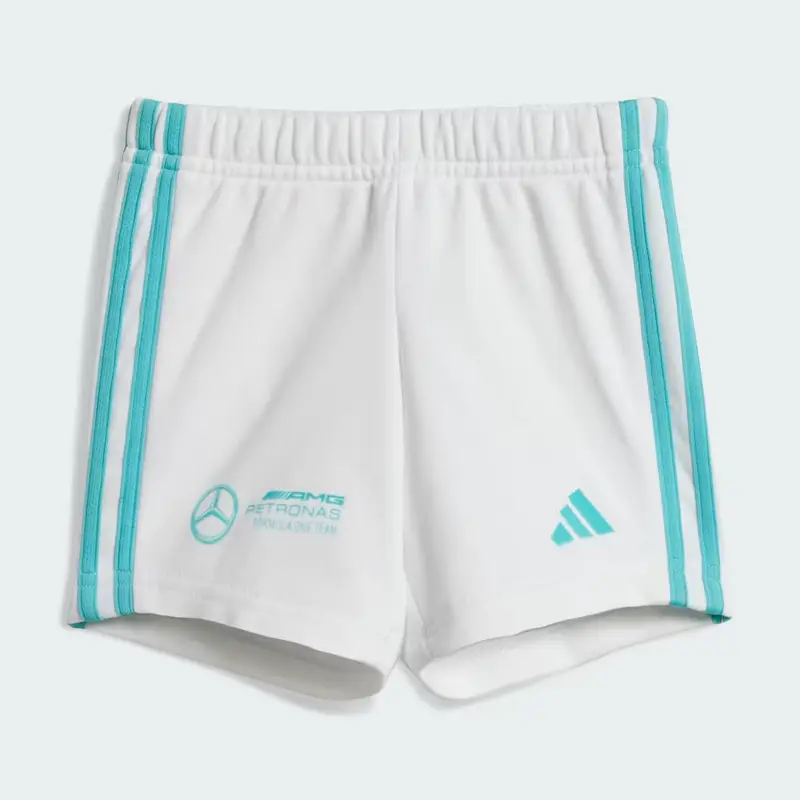 COMPLETO MERCEDES - AMG PETRONAS FORMULA ONE TEAM DNA BABY SHORT SLEEVE White miniatura 4
