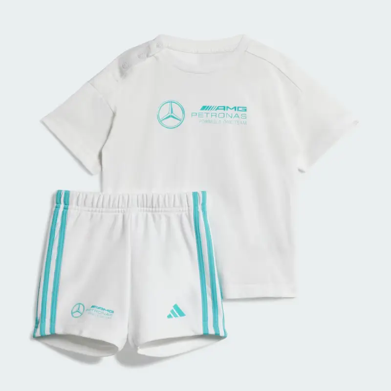 COMPLETO MERCEDES - AMG PETRONAS FORMULA ONE TEAM DNA BABY SHORT SLEEVE White