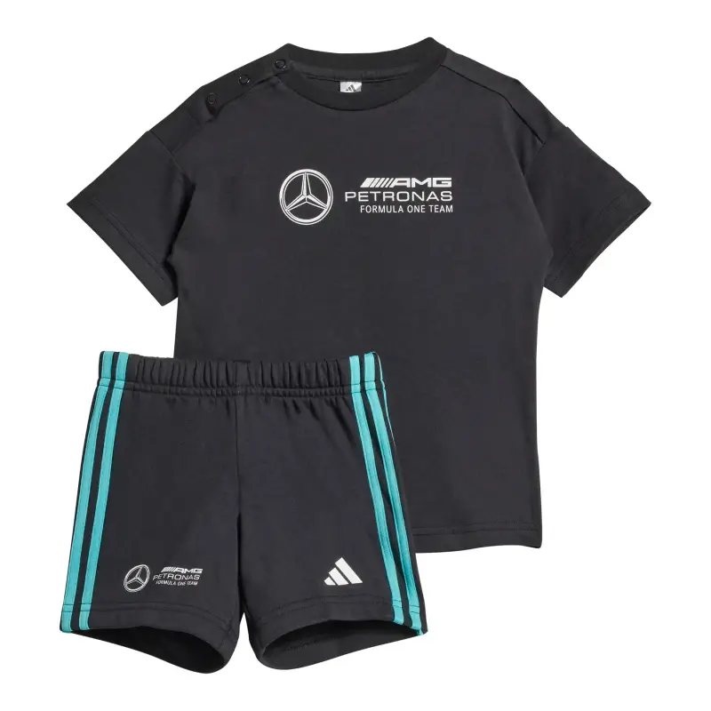 Completo per bebè Mercedes AMG Petronas Formula One Team DNA Noir