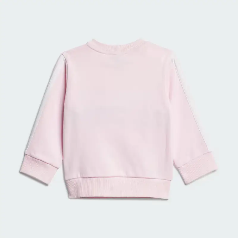 Completo Seasonal Essentials Tiberio 3-Stripes Fleece Crew Kids Clear Pink miniatura 3