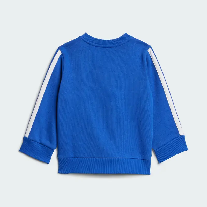 Completo Seasonal Essentials Tiberio 3-Stripes Fleece Crew Kids Royal Blue miniatura 3