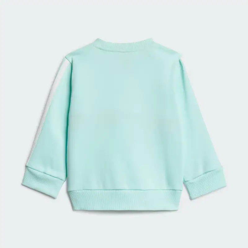 Completo Seasonal Essentials Tiberio 3-Stripes Fleece Crew Kids Semi Flash Aqua miniatura 3