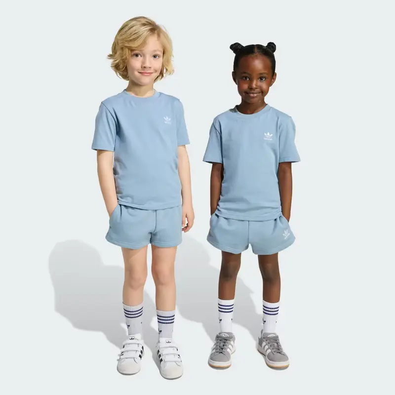 Completo Short and Tee Kids Tactile Blue