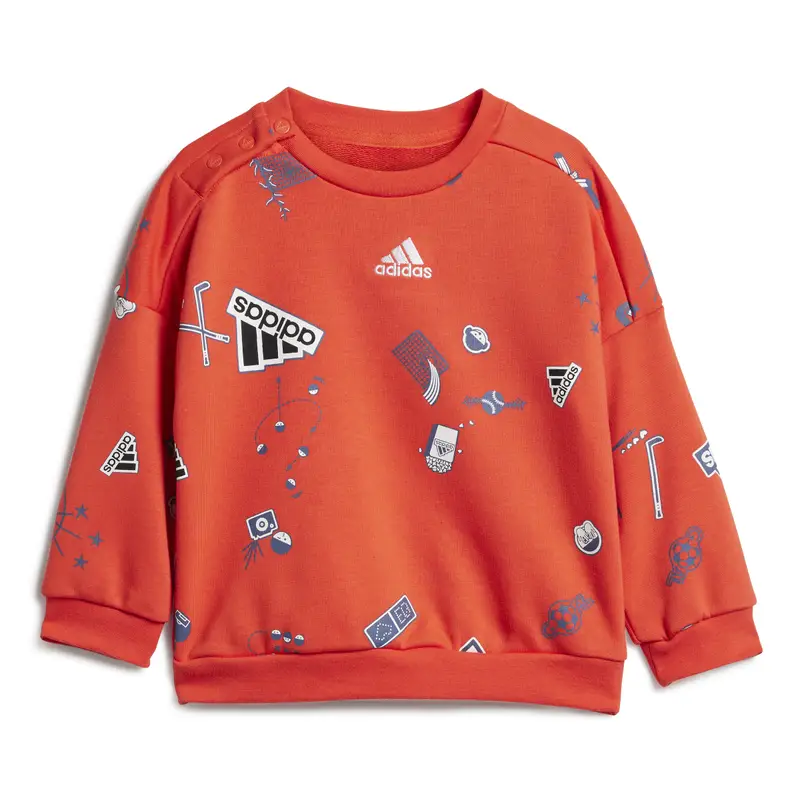 Completo sportivo per bambini Adidas Brand Love Rouge