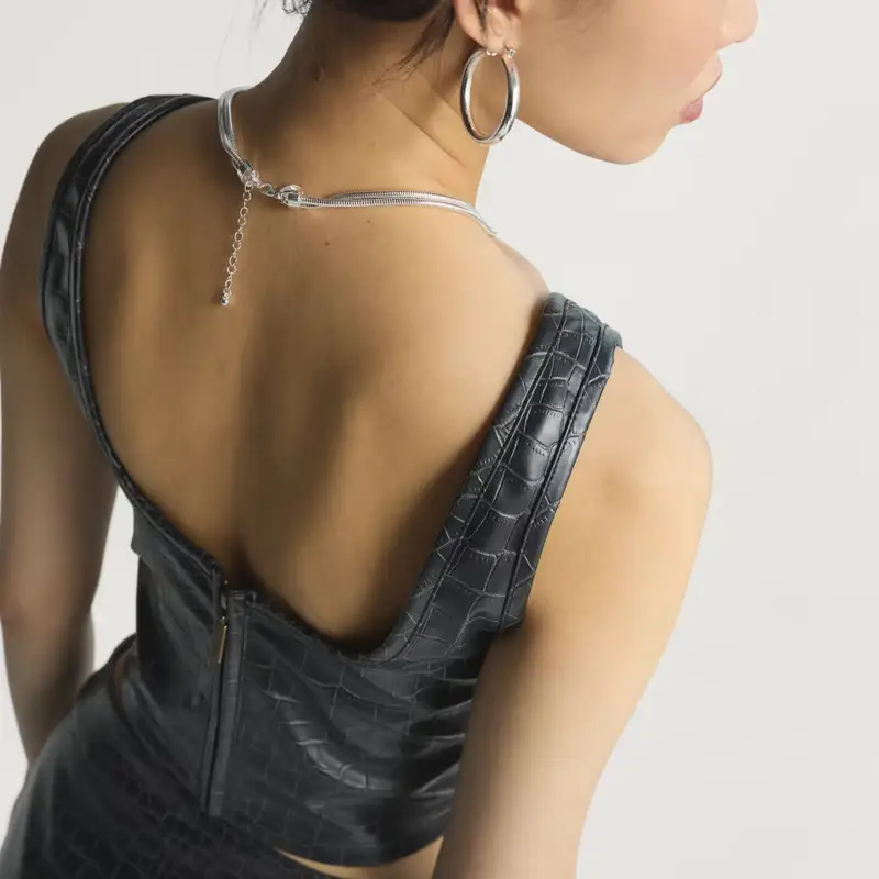 Corsetto Pleather Black miniatura 4